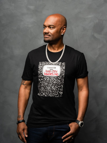 RAPCITYRAISEDME NOTEBOOK TEE