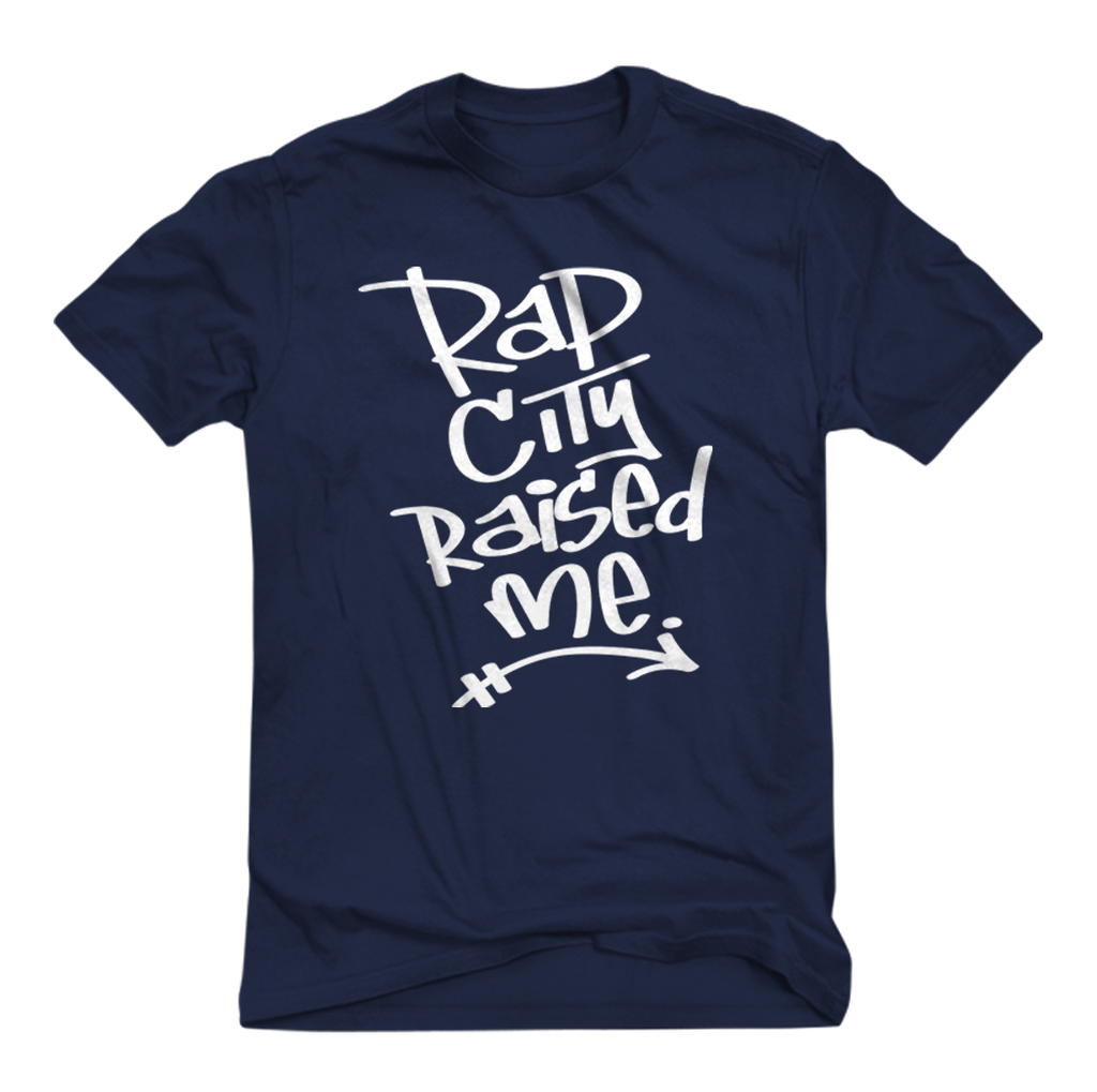 RAPCITYRAISEDME TEE - GRAF - NAVY BLUE – Big Tigger