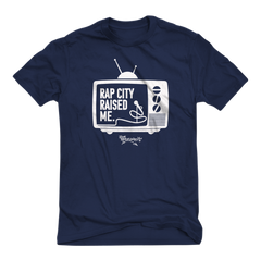 RAPCITYRAISEDME TEE - TV - NAVY BLUE