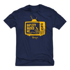 RAPCITYRAISEDME TEE - TV - NAVY BLUE