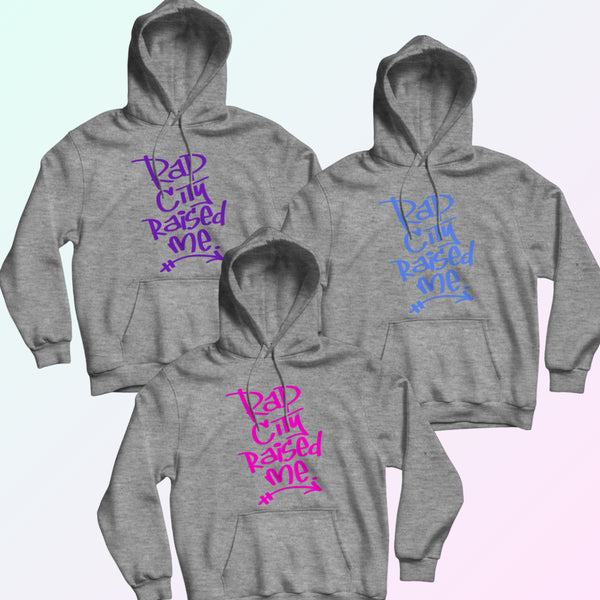 RAPCITYRAISEDME HOODIE - GRAF - GRAY