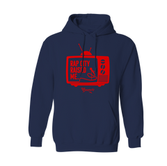 RAPCITYRAISEDME HOODIE - TV - NAVY BLUE