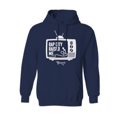 RAPCITYRAISEDME HOODIE - TV - NAVY BLUE