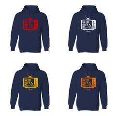 RAPCITYRAISEDME HOODIE - TV - NAVY BLUE