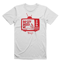 RAPCITYRAISEDME TEE - TV - WHITE