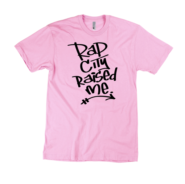 RAPCITYRAISEDME GRAF TEE - SOFT Pink/Blk