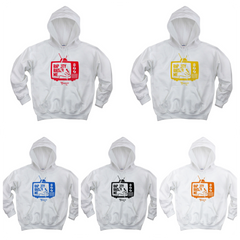RAPCITYRAISEDME HOODIE - TV - WHITE
