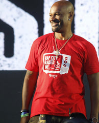 RAPCITYRAISEDME TV TEE - Red/Wht