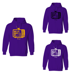 RAPCITYRAISEDME HOODIE - TV - PURPLE