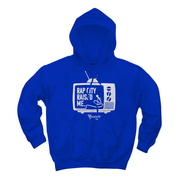 RAPCITYRAISEDME HOODIE - TV - ROYAL BLUE