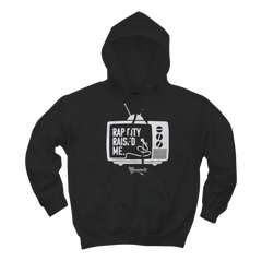 RAPCITYRAISEDME HOODIE - TV - BLACK