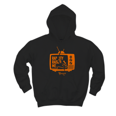 RAPCITYRAISEDME HOODIE - TV - BLACK