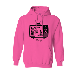 RAPCITYRAISEDME HOODIE - TV - LOUD PINK
