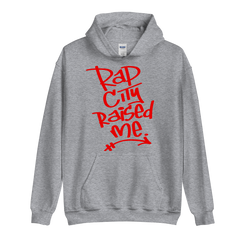RAPCITYRAISEDME HOODIE - GRAF - GRAY