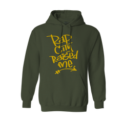 RAPCITYRAISEDME HOODIE - GRAF - ARMY GREEN