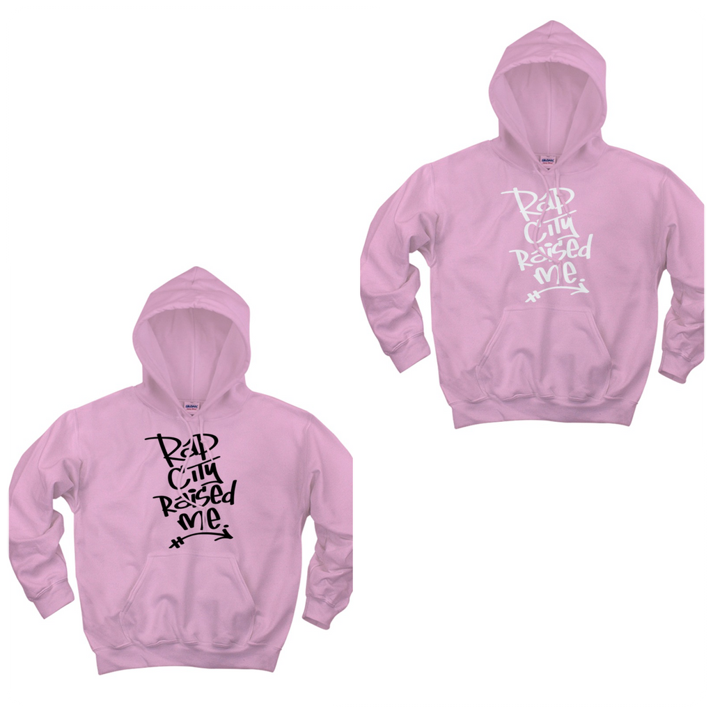 RAPCITYRAISEDME HOODIE GRAF SOFT PINK Big Tigger